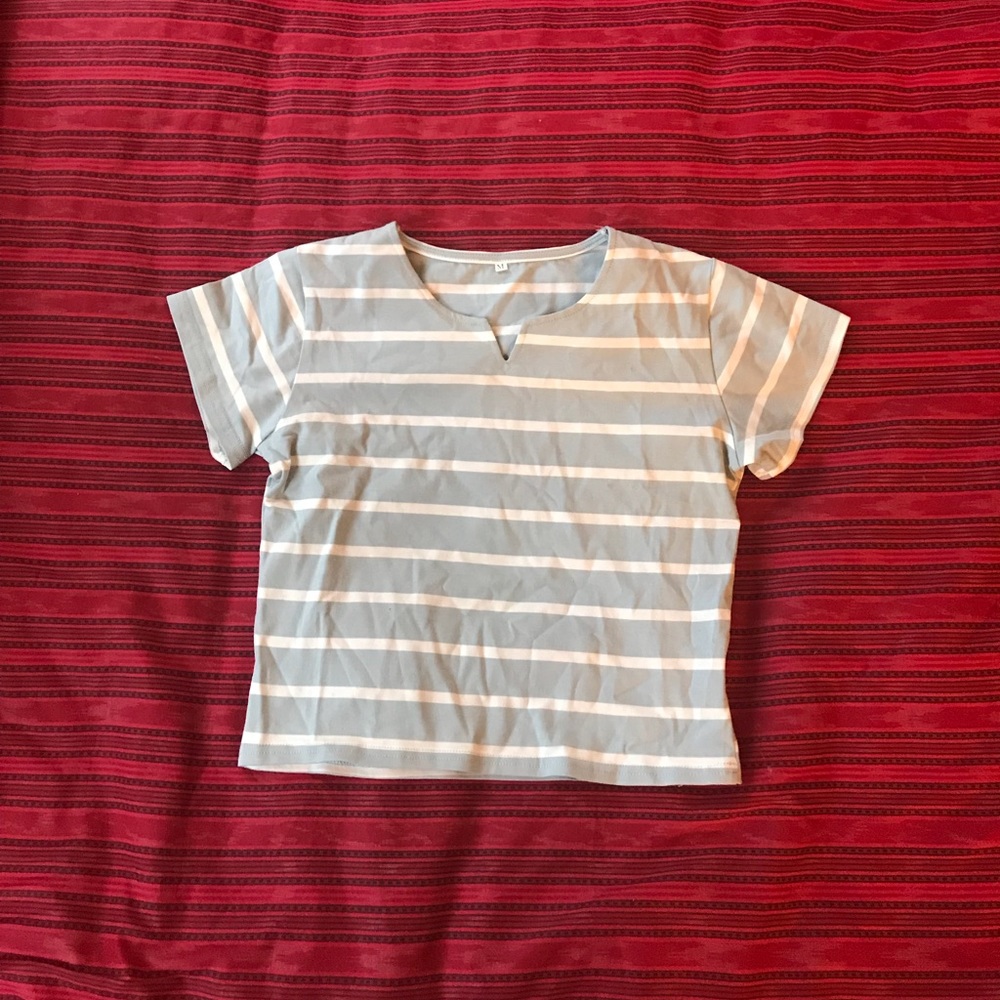 Cropped fitted t shirt